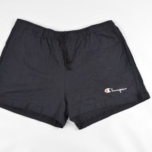 Vintage CHAMPION New Mens Spell Out Shorts Black